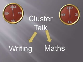 Cluster 
Talk 
Writing Maths 
 