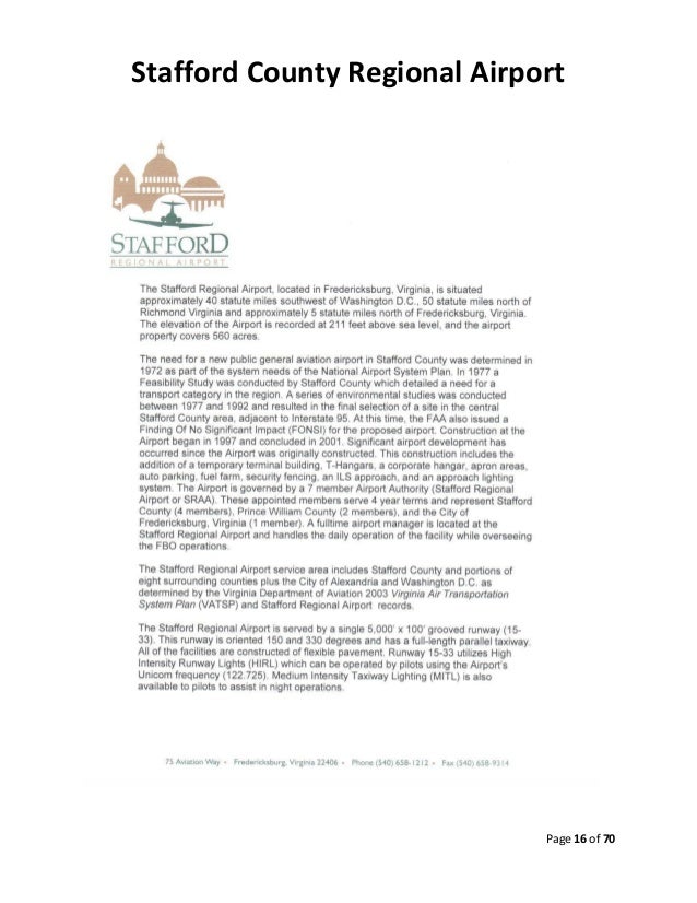 Stafford County Venture Business Park Presentation