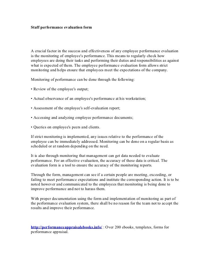 staff performance evaluation form employee performance evaluation questions