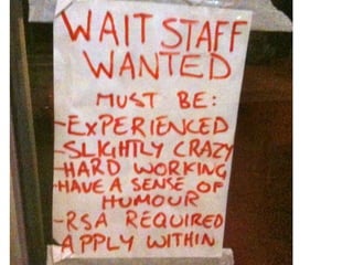 Staff Wanted Signs