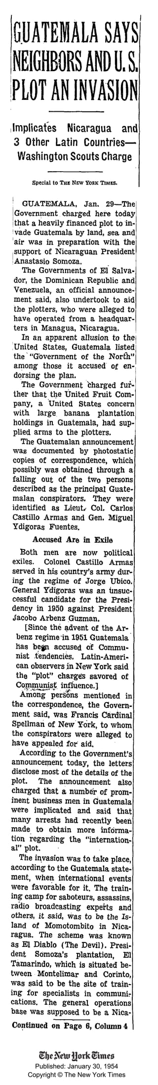 Published: January 30, 1954
Copyright © The New York Times
 