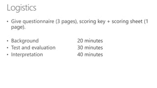 Stage 5 understanding yourselves through FIRO-B
