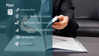 ytghb
Plan
Cadre Général du projet
Spécification des besoins
Conception Du Système
Réalisation
Introduction
Conclusion
 