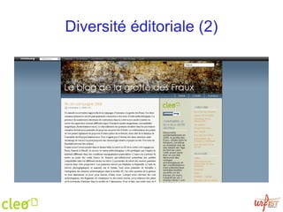 Diversité éditoriale (2) 