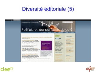 Diversité éditoriale (5) 