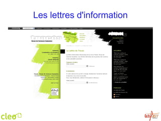 Les lettres d'information 