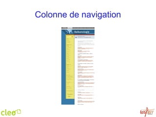 Colonne de navigation 