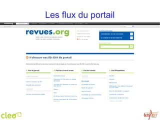 Les flux du portail 