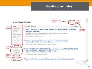 Gestion des listes

11

 