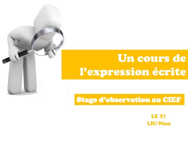 Stage d'observation