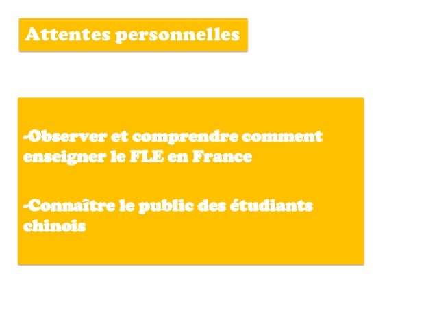 Stage d'observation