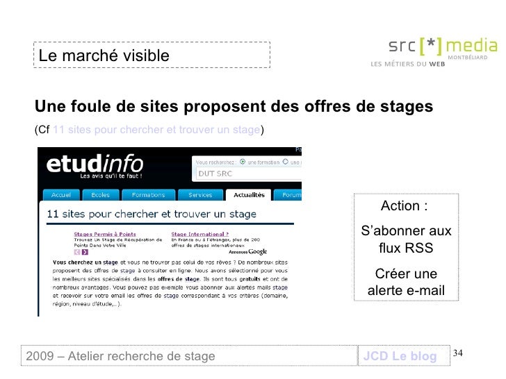 Stage dut src - communiquer sur ma recherche de stage