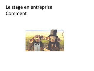 Le stage en entreprise
Attitude
Qu’est ce qu’une attitude positive ?
Pourquoi mes collègues m’apprécient ?
Qu’est ce qui me permet de montrer un intérêt sincère ?
Sans oublier les P P P …
 