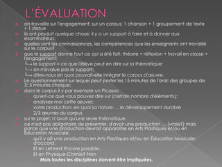 Les six domainesLes « arts de l’espace »	