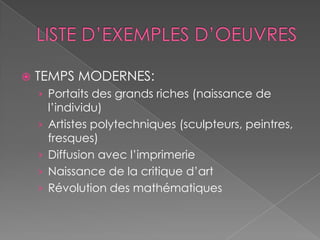 3e : le XXe siècle et notre époque 		        Les thématiquesArts, créations, culture____, espace, temps____, états et pouvoir____, mythes et religions____, techniques, expressions____, ruptures, continuités
