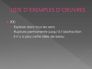 DES ADJECTIFS À DÉCLINERPatrimonial, ContemporainPopulaire, SavantNational, InternationalOccidental, Non occidentalArtisanal, IndustrielTraditionnel, Innovant