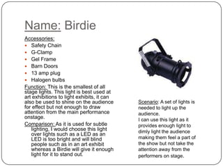 Stage lighting powerpoint | PPTX