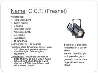 Stage lighting powerpoint | PPTX
