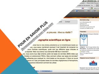 CIFEPK - 2KAM: Retour d'expérience