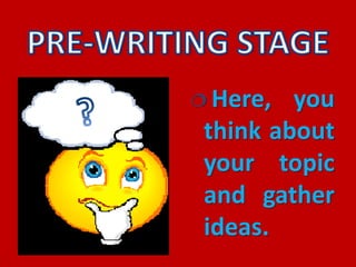 Stages in the writing process | PPTX