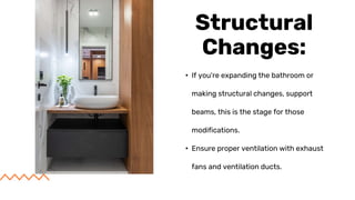 Stages of bathroom renovation | PPTX