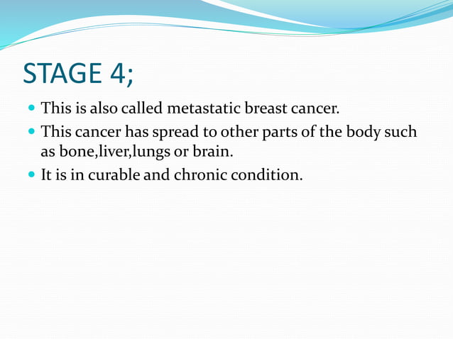 Stages of breast cancer | PPTX