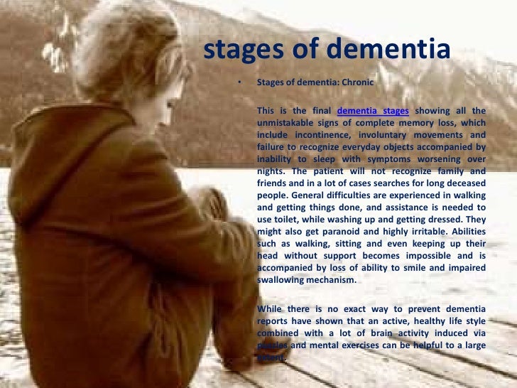 Stages of dementia