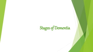 Stages of Dementia
 
