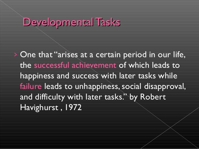 developmental tasks definition