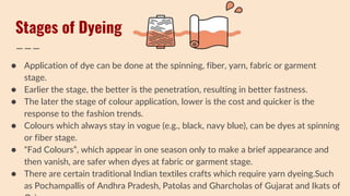 Stages of dyeing | PPTX