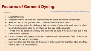 Stages of dyeing