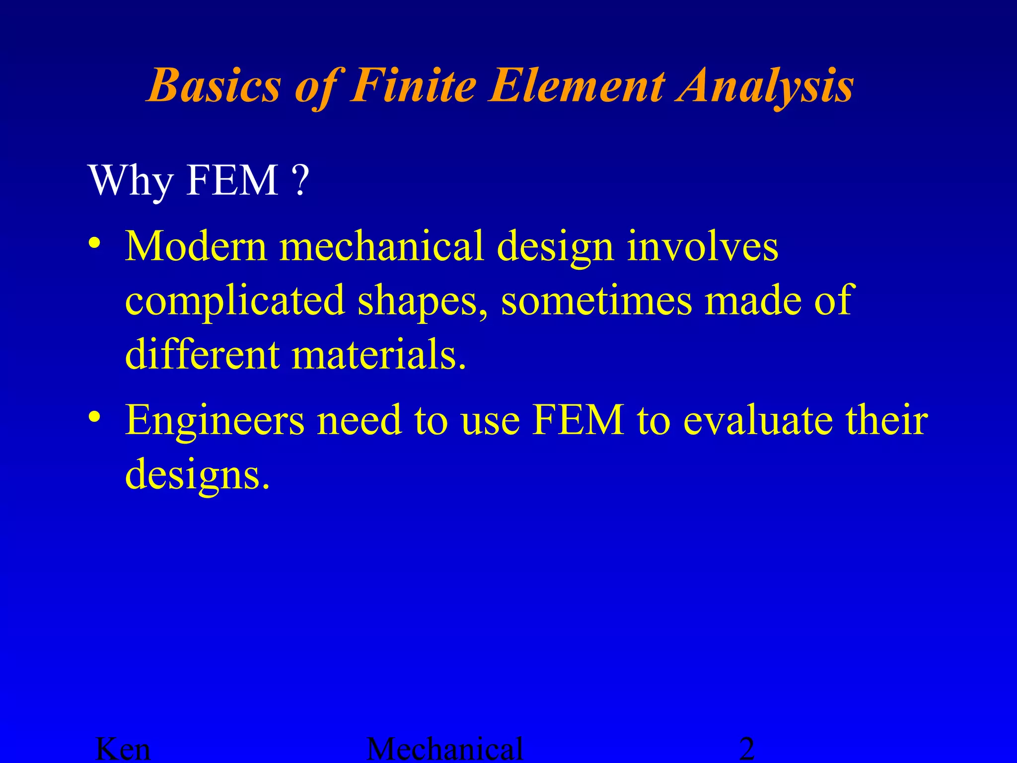Stages of fea in cad environment | PPT