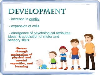 Maturation Human Development Stages of Human Growth (Pre-natal development - Senescence) | PPT
