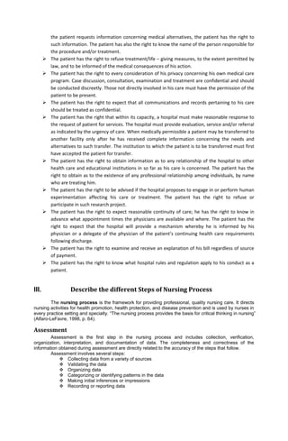 Section 132 Patient Rights Form.pdf Stages of illness, patient's rights, nursing process | PDF