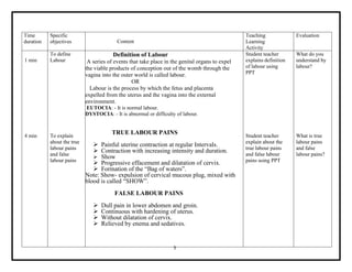 stages of labour it is divided into three | PDF