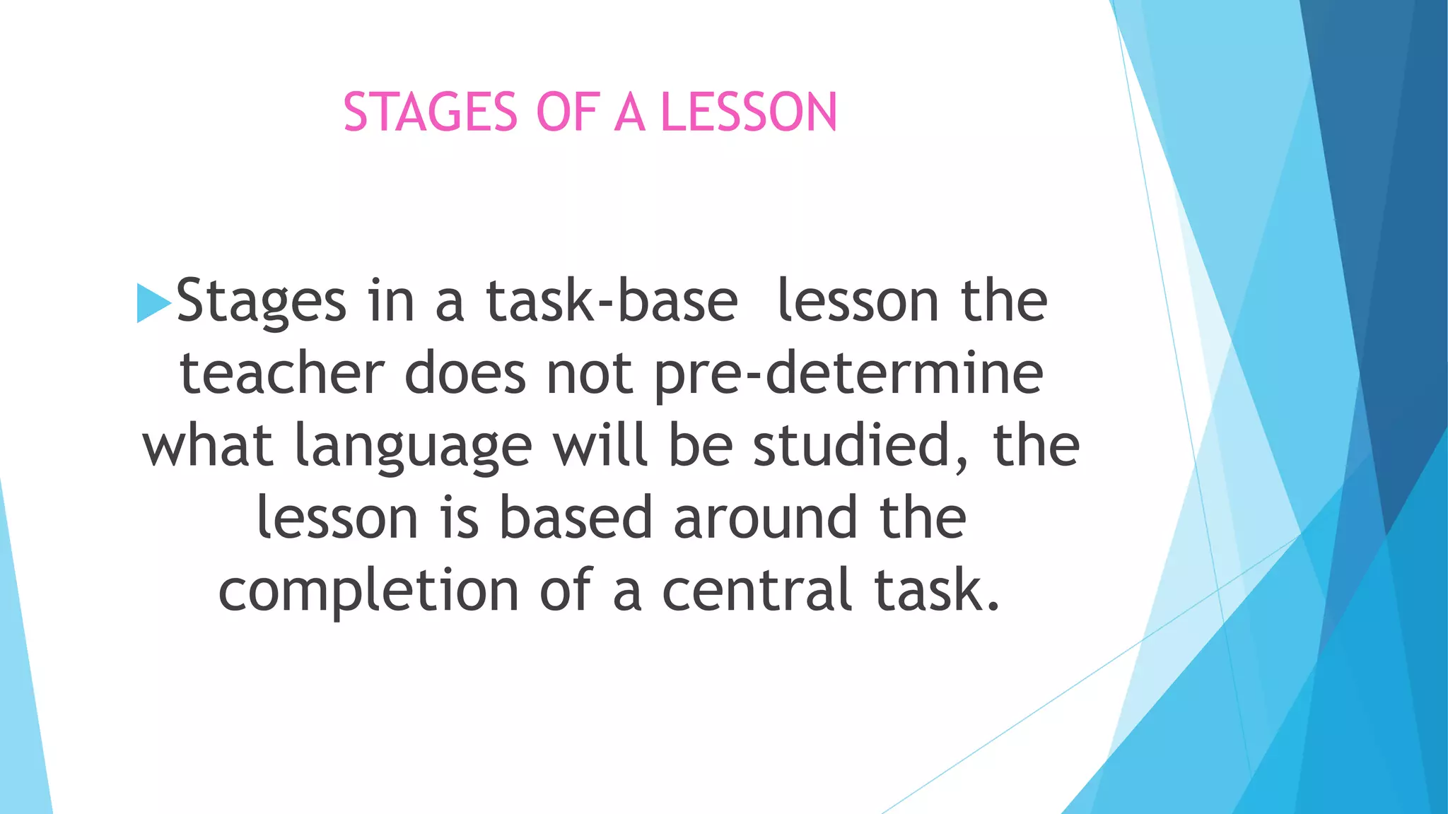 Stages of lesson | PPTX