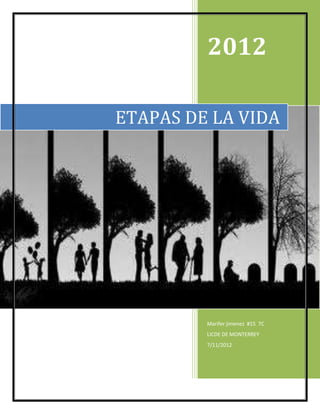 2012

ETAPAS DE LA VIDA




         Marifer jimenez #15 7C
         LICDE DE MONTERREY
         7/11/2012
 