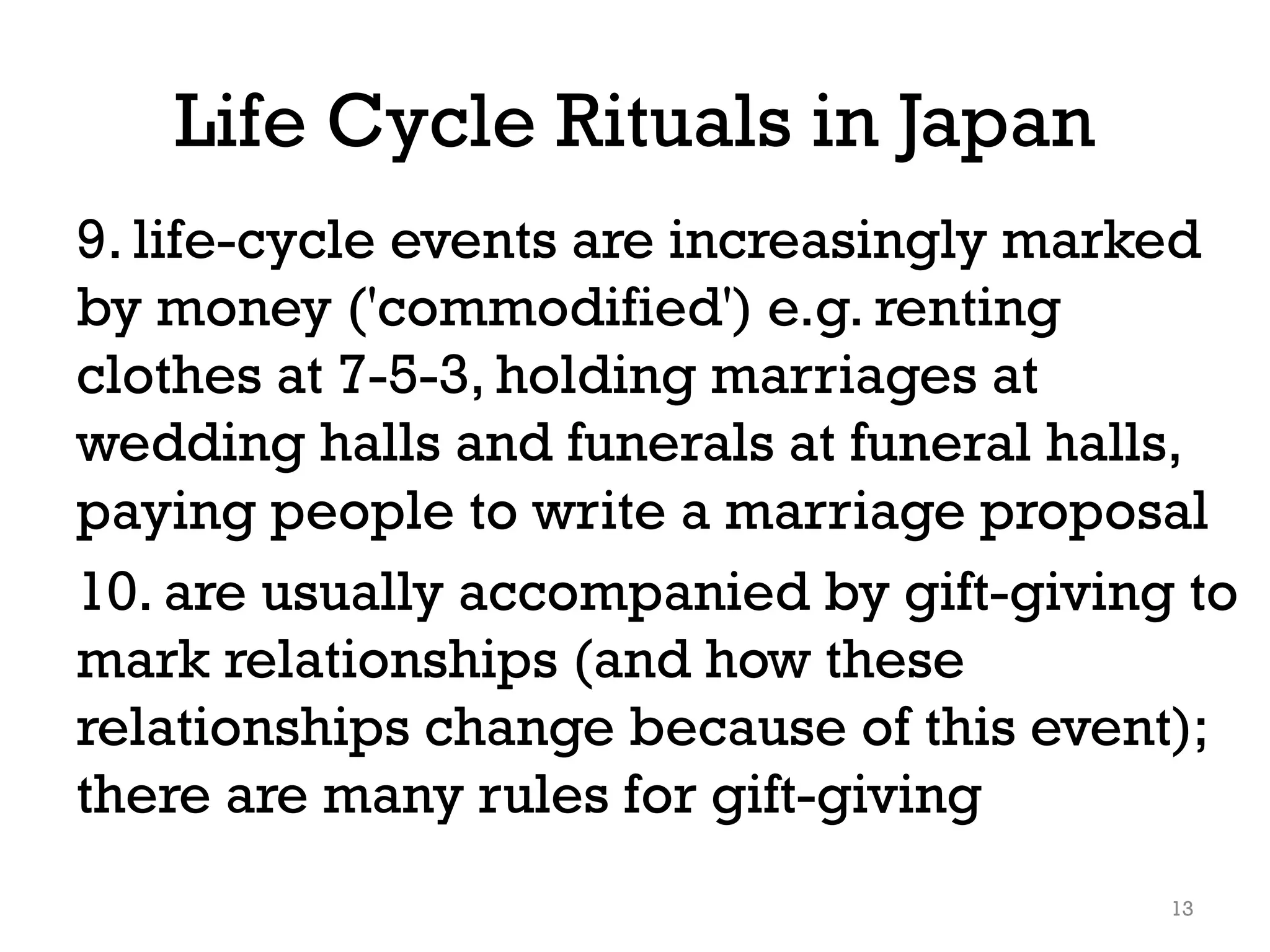 Life Cycle Rituals Example Japanese Life Cycle Rituals | PDF