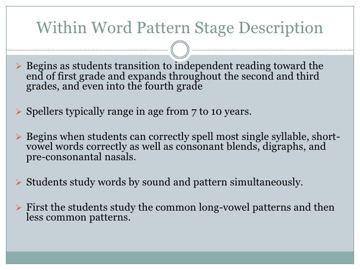 Pattern Words Meaning | pattern word meaning the stages of spelling Pattern Words Meaning | pattern word meaning the stages of spelling