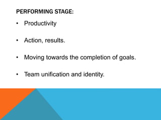 Stages of Team Development | PPTX