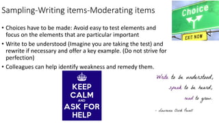 Stages of test development 2 | PPTX