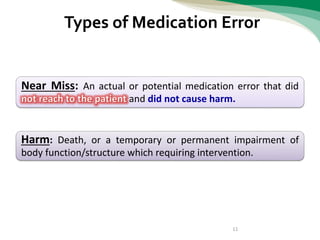 Stages of the medication use process and medication errors | PPTX