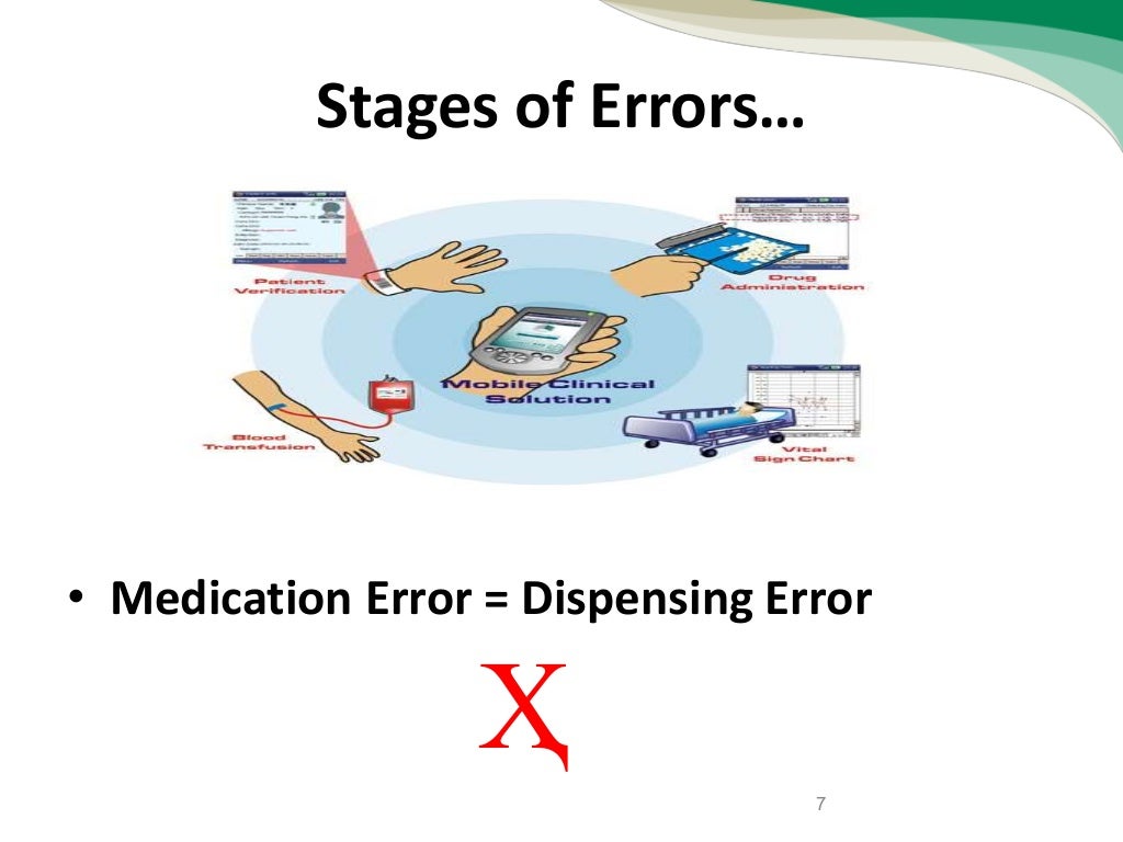 Stages of the medication use process and medication errors
