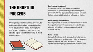 Stages of the Writing Process English Presentation Grey Colourful ...
