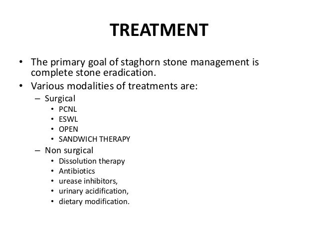 Staghorn calculus – etiology, diagnosis, management