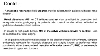 Staging and investigation of ca kidney and bladder | PPTX
