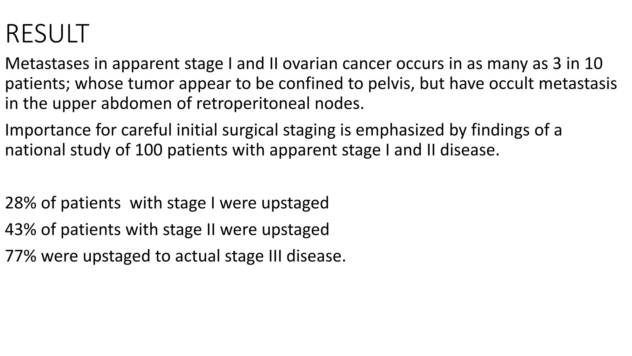 Staging laparotomy | PPTX