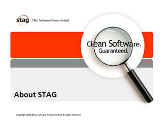 About STAG

Copyright 2008,STAG Software Private Limited. All rights reserved
 