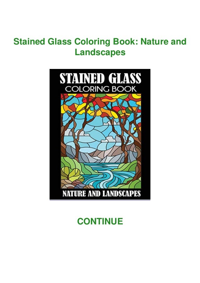 Download Download Pdf Stained Glass Coloring Book Nature And Landscapes