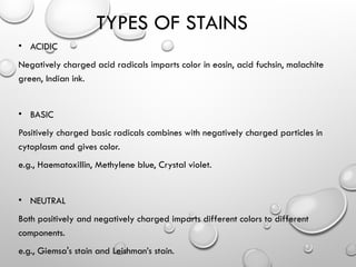 STAINING IN BACTERIOLGY FOR RESIDENTS IN PATHOLOGY | PPTX